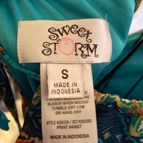 Bright colorful Womens sundress size S - Picture 3 of 10